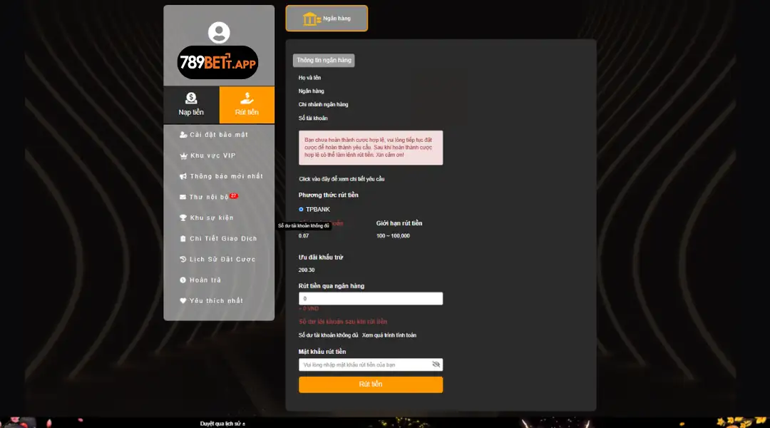 Rút Tiền 789BET 2 | 789bett.app Hướng dẫn rút tiền 789bet nhanh chóng