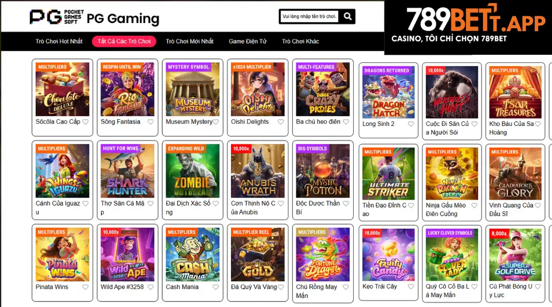 789BET Nổ Hũ 9 | 789bett.app Sảnh PG với hàng loạt trò chơi đỉnh cao