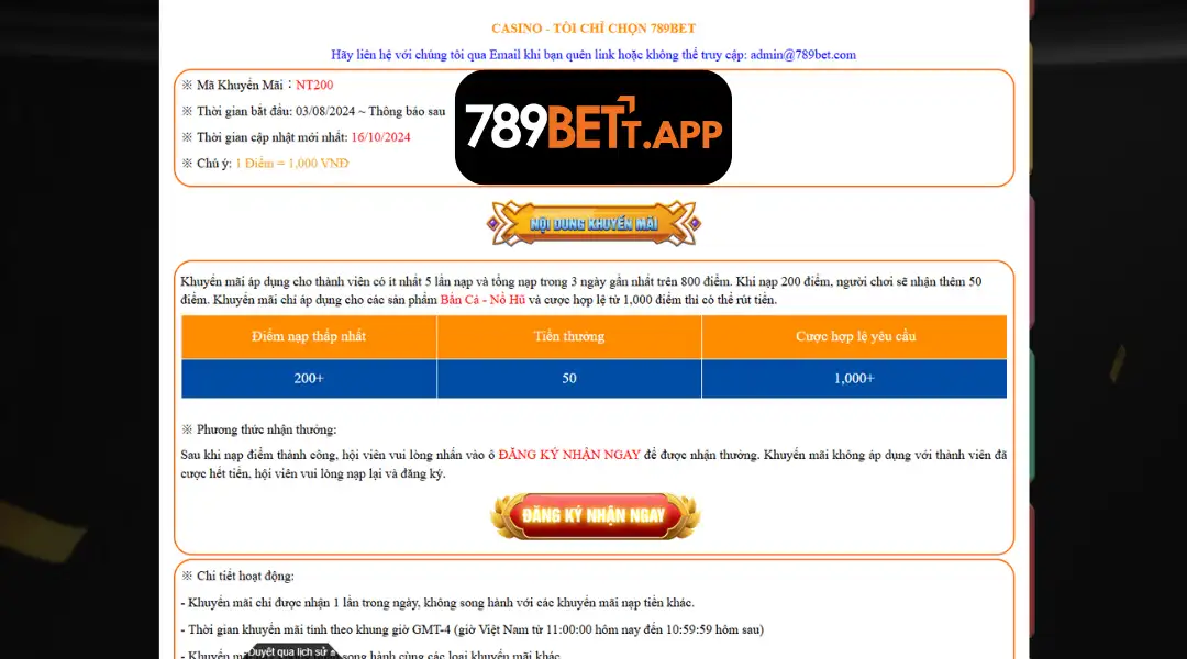 khuyến mãi nổ hũ 789bet
