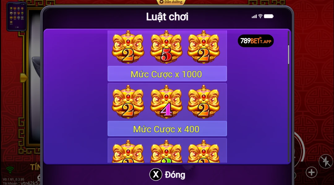 Các biểu tượng thắng lớn x1000 tại Fortunes Lion 7