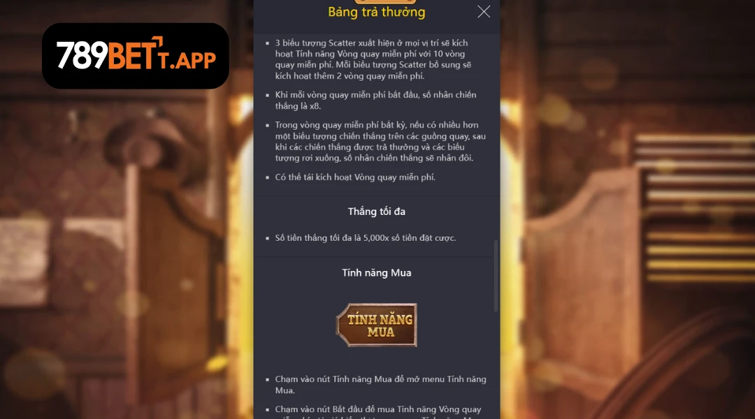 Những tính năng đặt biệt tại quyết chiến tiền thưởng 789bet