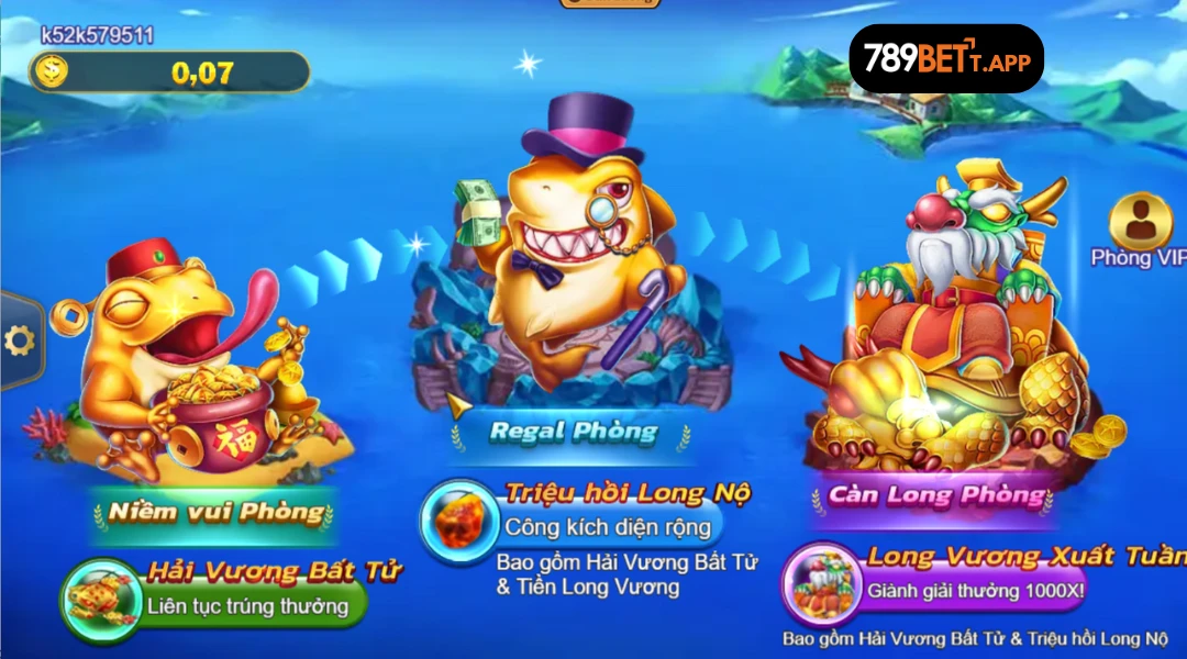 Các cơ chế chơi tại bắn cá Royal Fishing