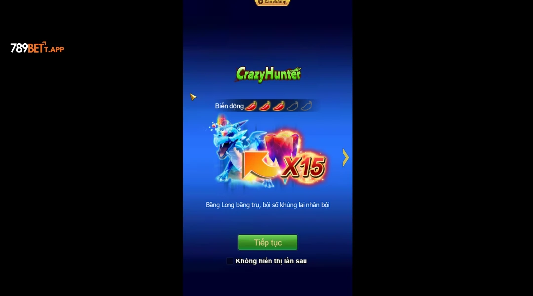 Hướng dẫn chơi nổ hũ Crazy Hunter 789BET