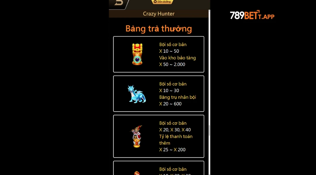Mẹo chơi Crazy Hunter thắng lớn