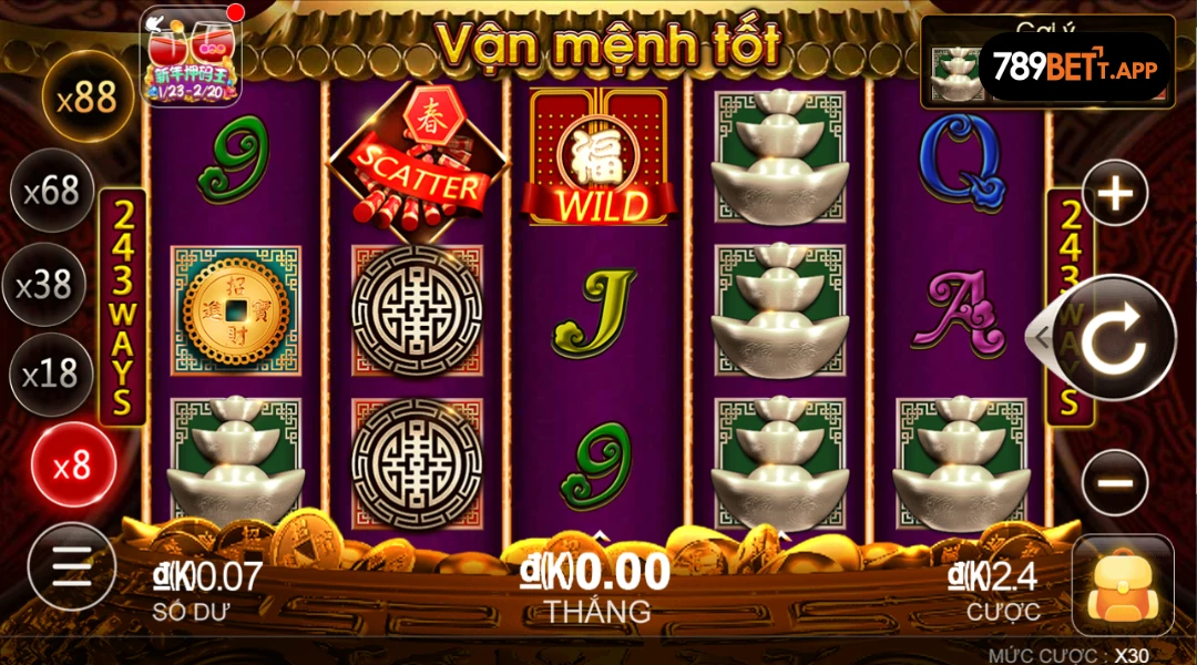Tổng quan về nổ hũ Good Fortune nhà cái 789bet